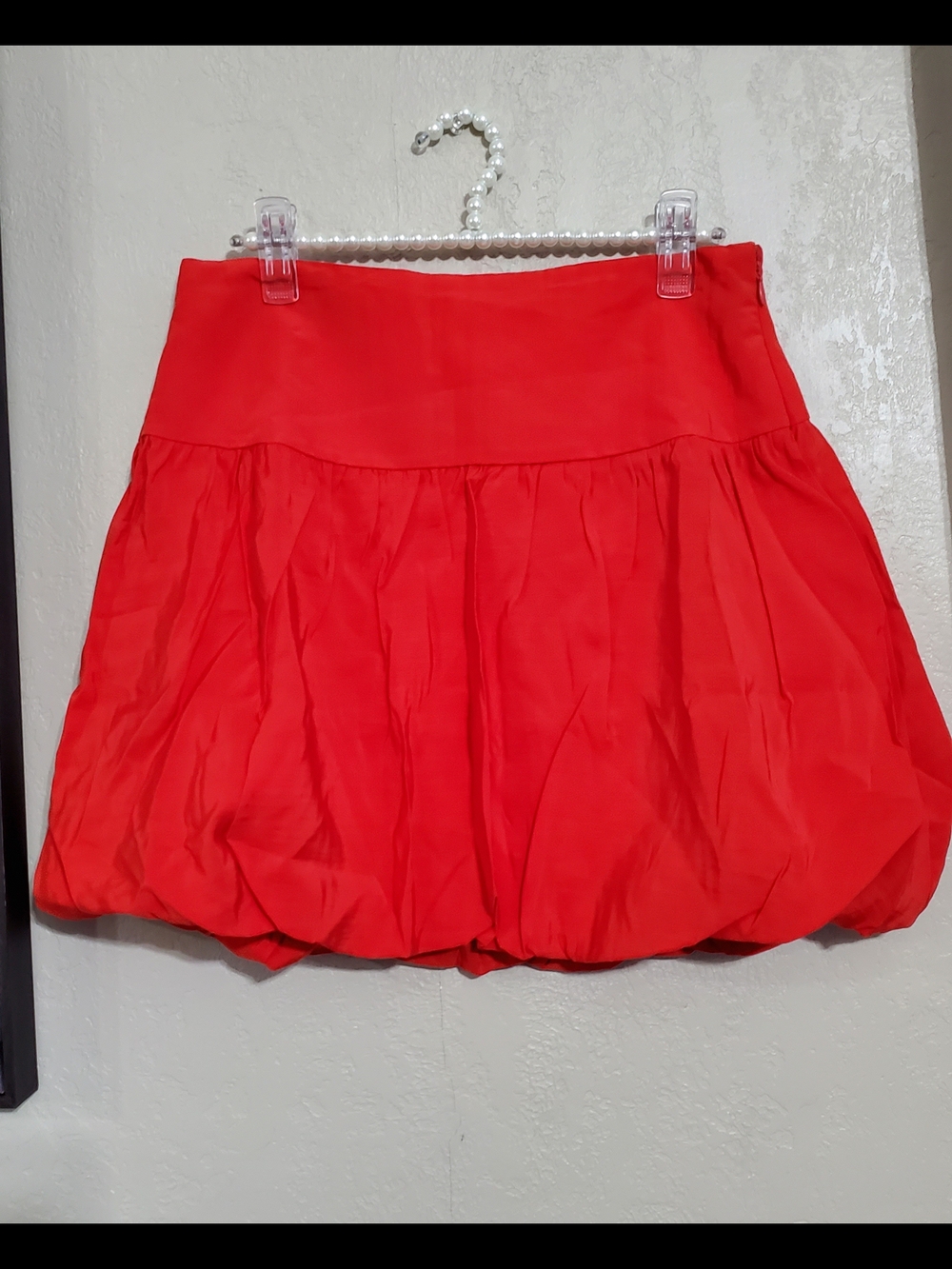 a new day Red Bubble Skirt